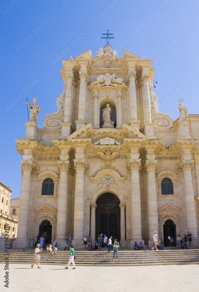 Cathedral of the Nativity of Mary Most Holy (Duomo) in Syracuse, Sicily, Italy