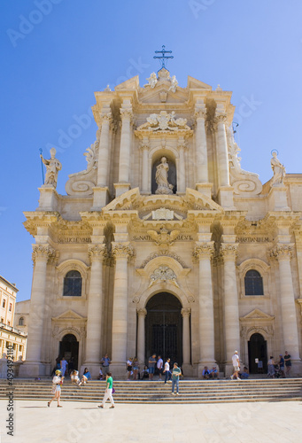 Cathedral of the Nativity of Mary Most Holy (Duomo) in Syracuse, Sicily, Italy