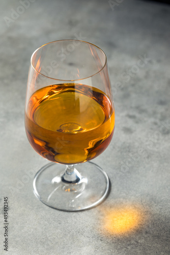 Boozy Whiskey in a Snifter Glass