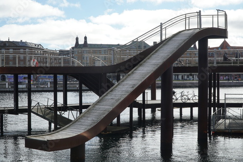 wooden slide on a canal in Copenhagen © Дмитро Будніков