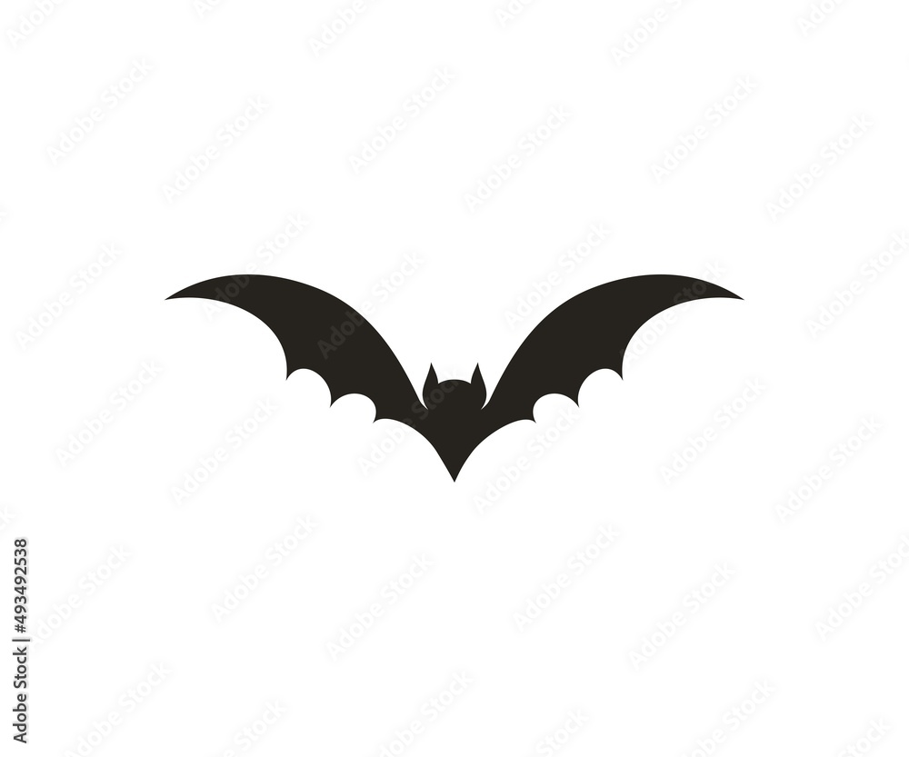 Bat vector icon. Bird icon on white background Bat vector icon. Bird icon on white background