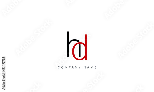 DH, HD, DH, Letters Logo Monogram