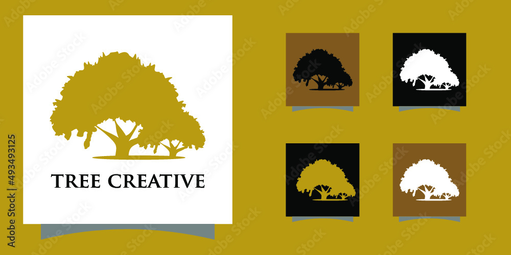 gold silhouette tree with premium attractive appearance
