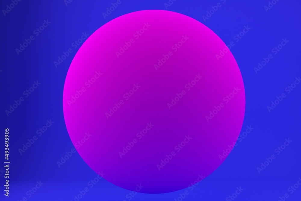 Pink sphere round button ball basic matted circle geometric shape solid figure simple minimalistic atom single drop object blank balloon design element. 3D rendering illustration isolated.