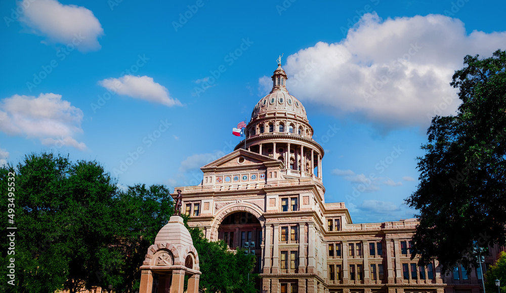 Texas State Capitol Building in Austin, TX, USA,2018 November,