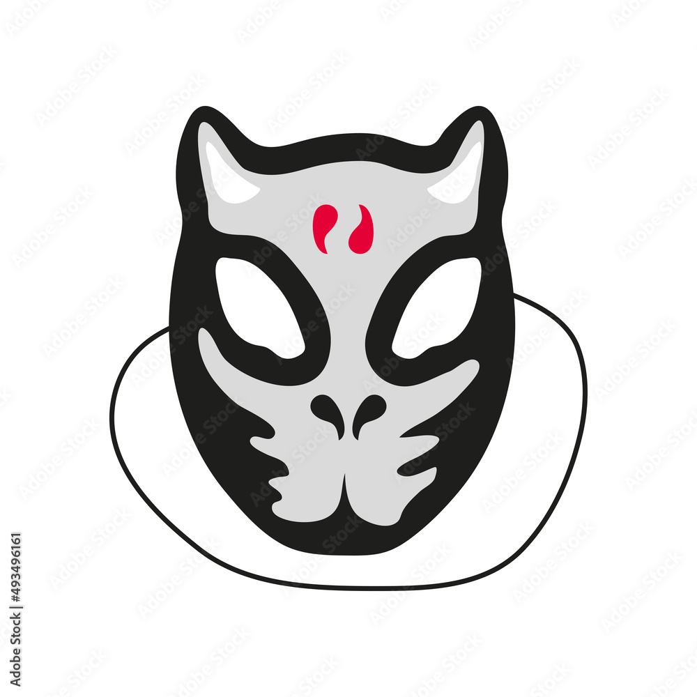 Obraz premium animal shape mask
