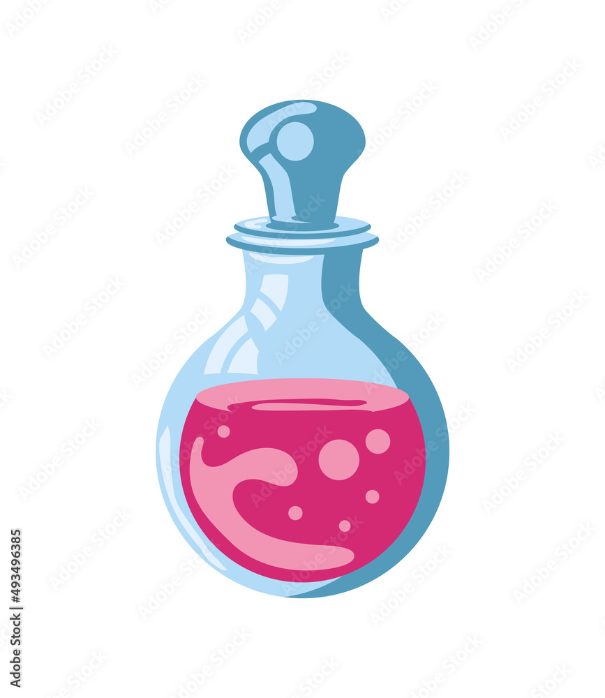 chemical flask with potion chemical flask with potion