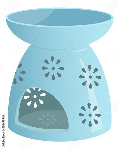 Fragrance lamp vector isolated illustartion for decor