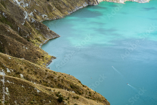 Obraz na płótnie Quilotoa lagoon in Ecuador w salonie
