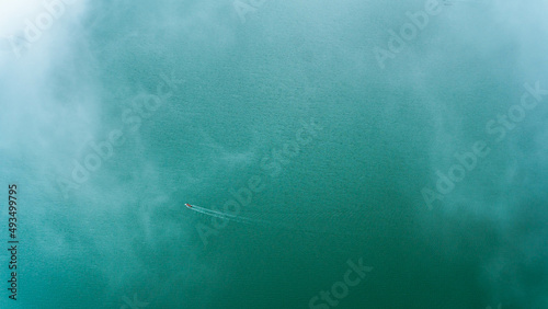 Quilotoa lagoon in Ecuador