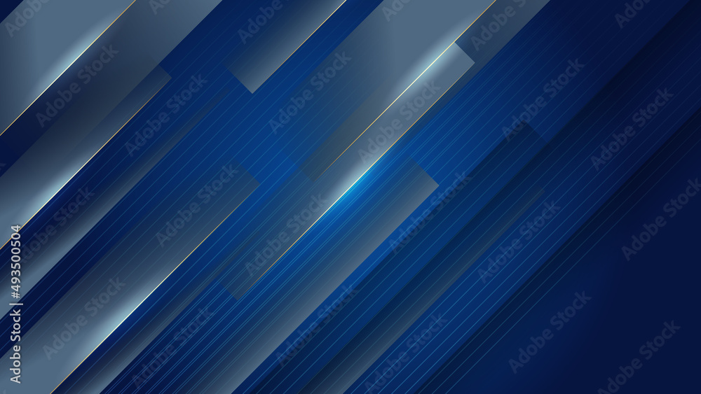 Abstract luxury blue and gold background