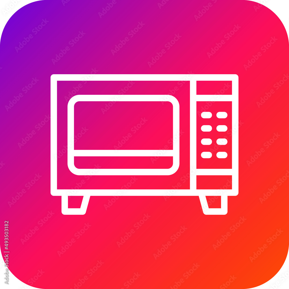 Microwave Vector Icon Design Illustration Microwave Vector Icon Design Illustration
