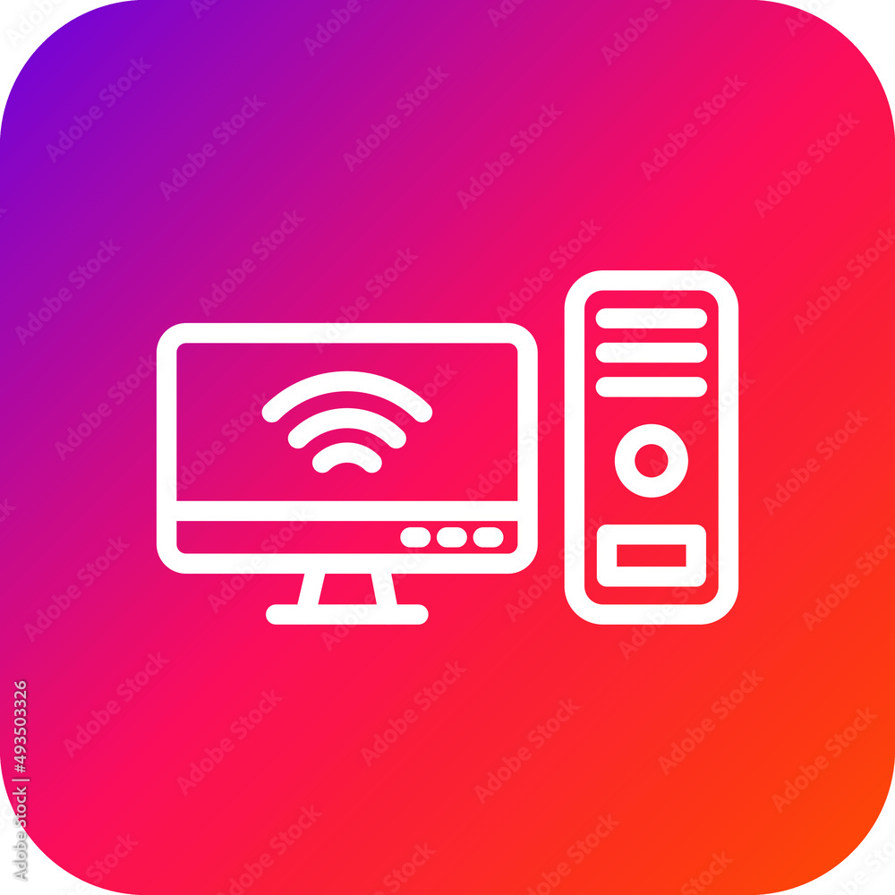 Computer Vector Icon Design Illustration Computer Vector Icon Design Illustration