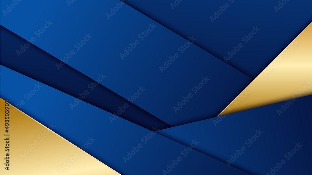 Abstract luxury dark blue background with golden lines Abstract luxury dark blue background with golden lines