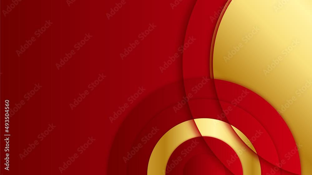 Abstract luxury elegant red and gold background