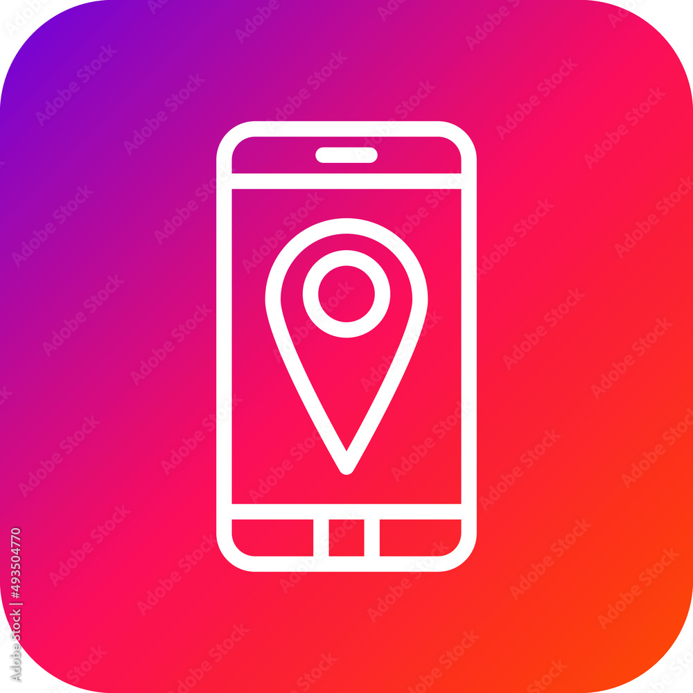 Gps mobile Vector Icon Design Illustration Gps mobile Vector Icon Design Illustration
