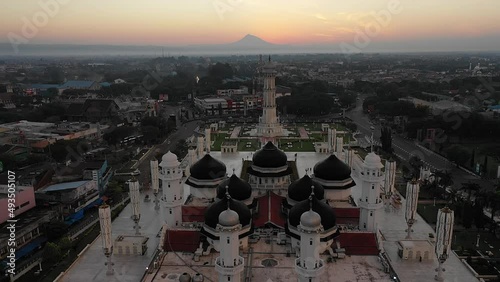 Beautiful Sunrise Baiturrahman Mosque, Banda Aceh