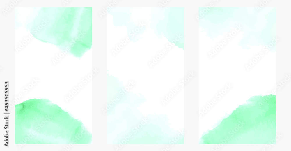 set background of blue watercolor stains