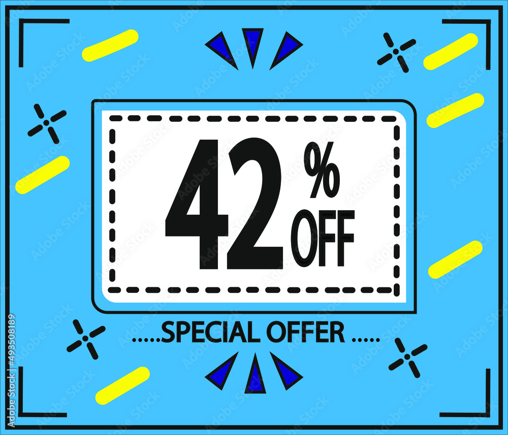 42% DISCOUNT. Special Offer Marketing Ad.
blue banner 42% DISCOUNT. Special Offer Marketing Ad.
blue banner