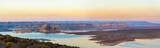 Lake Powell with marina panorama