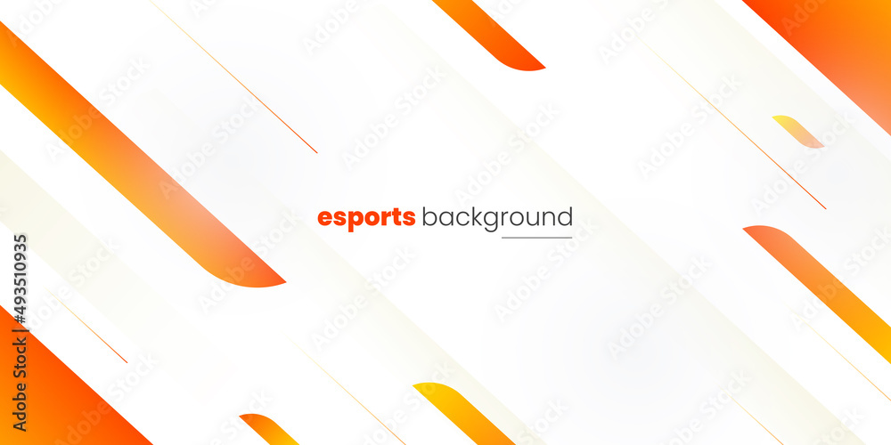 Esports Twitch Banner Background Vector Template Linear Shapes With Modern Multicolor Design Stock ベクター Adobe Stock