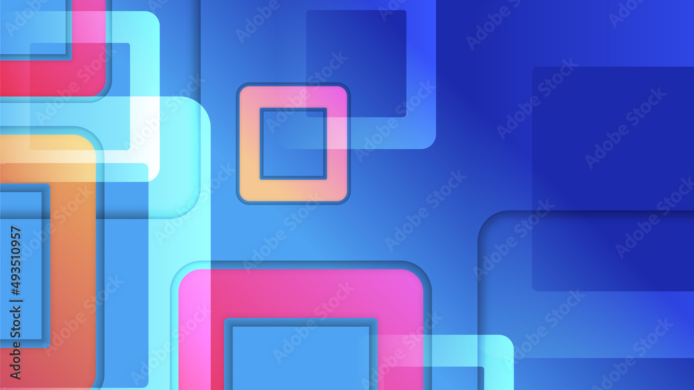 Abstract blue background with pink orange yellow neon gradient. Vector illustration Abstract blue background with pink orange yellow neon gradient. Vector illustration
