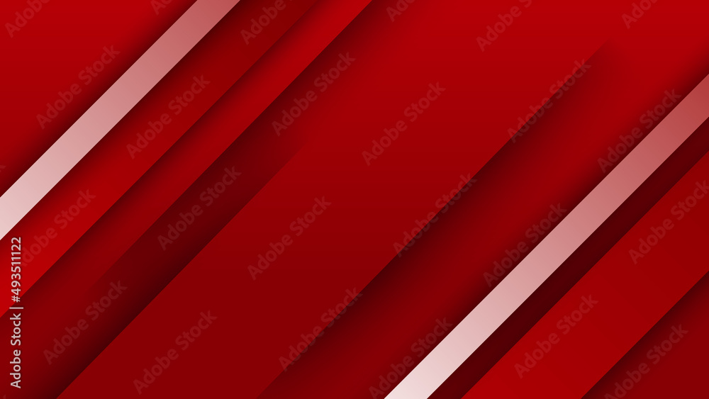 Abstract red banner background