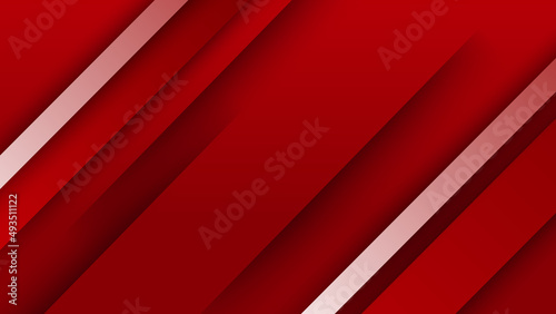 Abstract red banner background