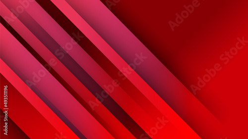 Abstract red banner background