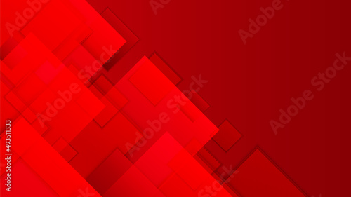 Abstract red banner background