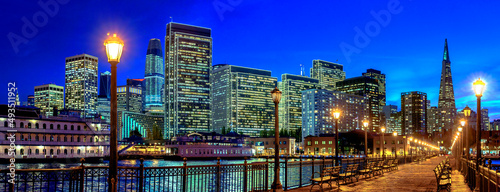 Canvas Print San Francisco looking from Pier 7
