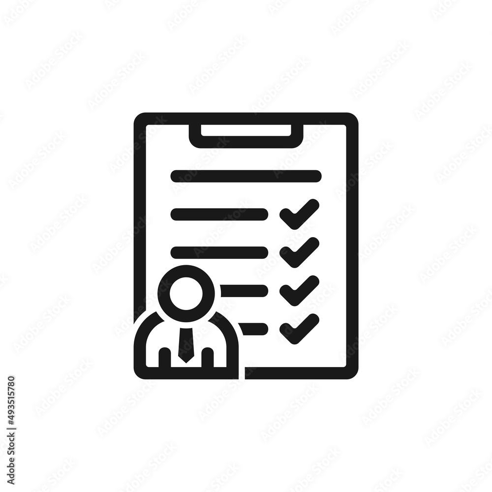 Criteria icon isolated on white background Criteria icon isolated on white background