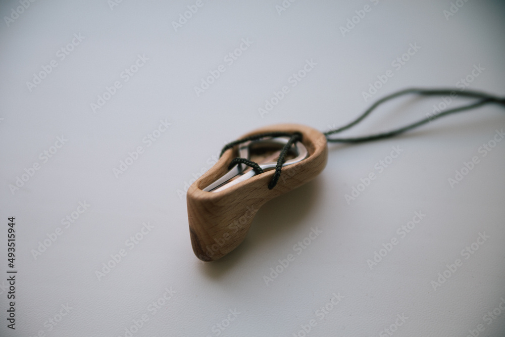 Vargan metal in a wooden case on a white background Vargan metal in a wooden case on a white background