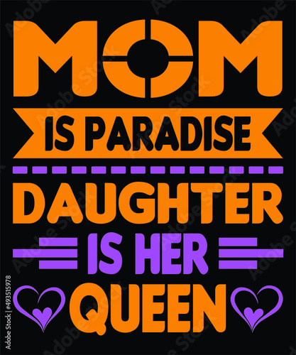 typography mother s day t-shirt design