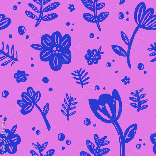 Pattern Florar Bicolor