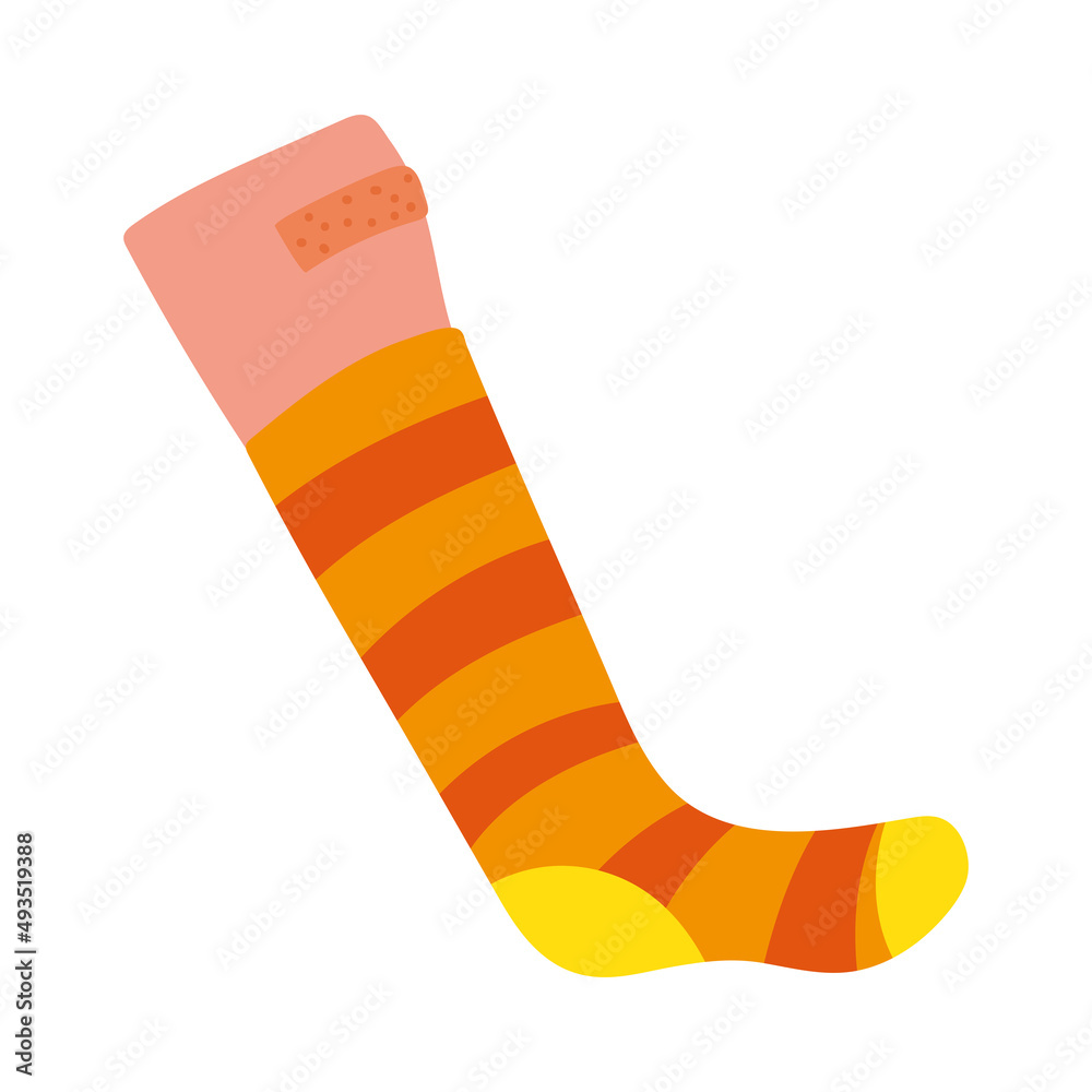 leg with sock leg with sock
