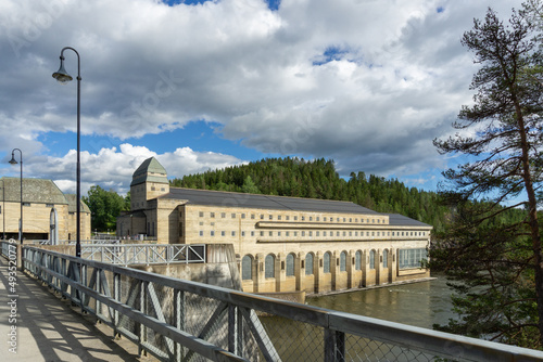 Solbergfoss Hydroelectric Power Station in Norway.