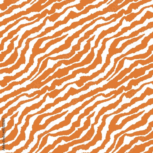 Seamless camouflage pattern with tiger skin texture.