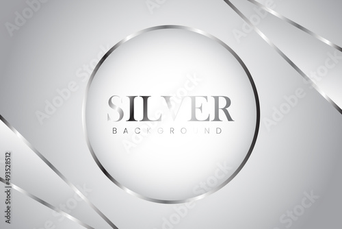 Luxury silver white background