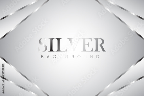 Luxury silver white background