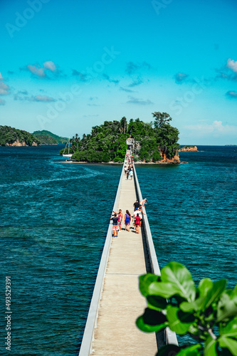 Brug Samana van leona in Dominican Republic