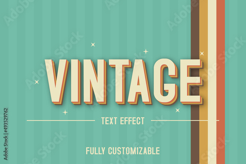 retro stylish text effect