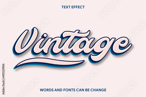 retro stylish text effect