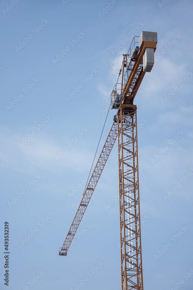 Crane silhouetted in Cluj, Romania, 2022 Crane silhouetted in Cluj, Romania, 2022
