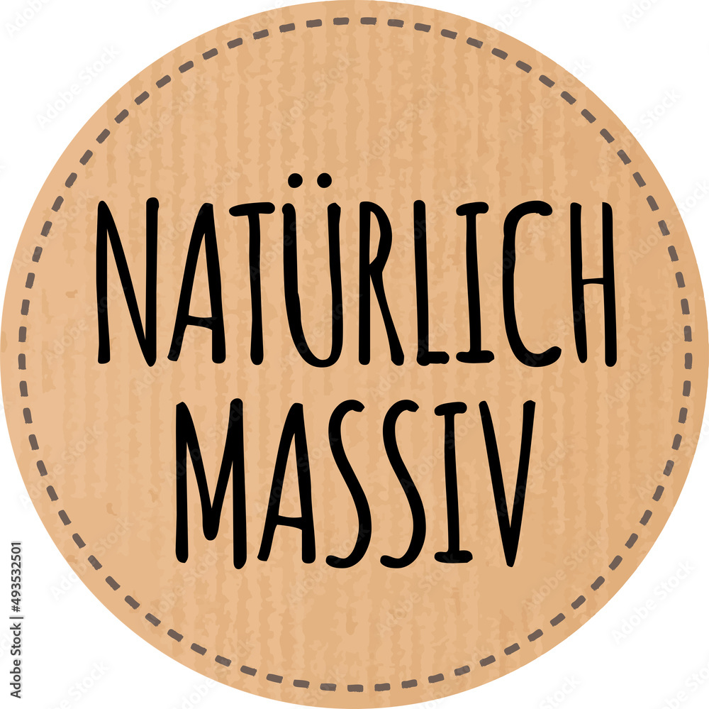 Button Natürlich massiv recyclingpapier zerkratzt