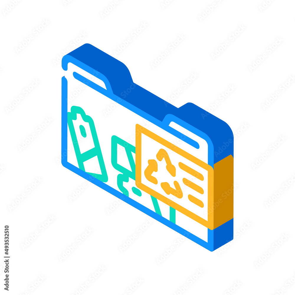 container with batteries isometric icon vector. container with batteries sign. isolated symbol illustration container with batteries isometric icon vector. container with batteries sign. isolated symbol illustration