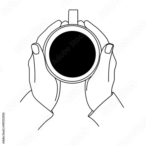 Cafe en mano