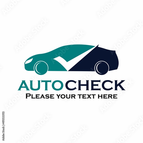 Auto check logo template illustration. suitable for mechanic, brand, automotive
