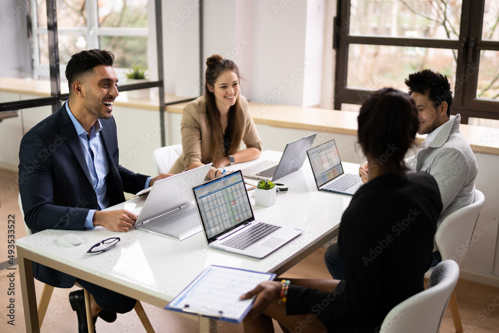 Diverse Business People Group At Workplace Diverse Business People Group At Workplace