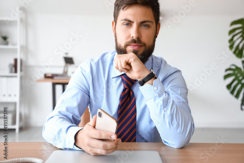 Handsome young businessman ...